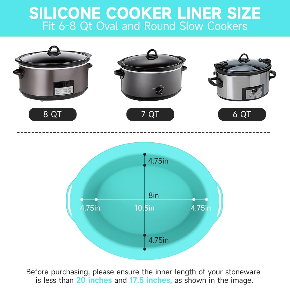 SOPHICO ChefAid silicone liner with heat resistance up to 446F for safe cooking.