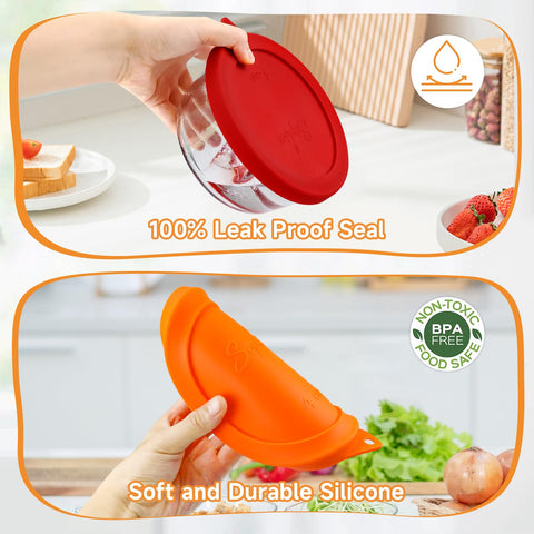 Sophico dishwasher-safe silicone lids for quick cleanup after meals.