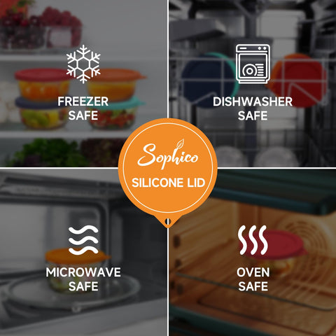 SOPHICO lid with hanging hole design for space-saving storage.