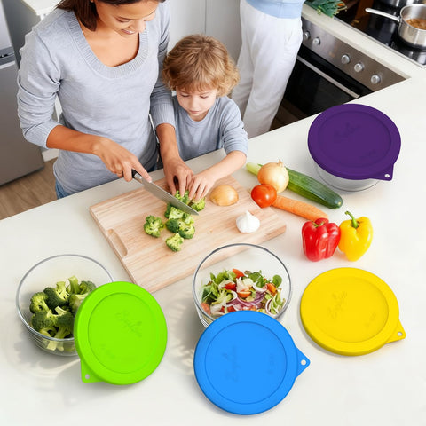 SOPHICO hanging hole lid design keeps lids dry and organized.