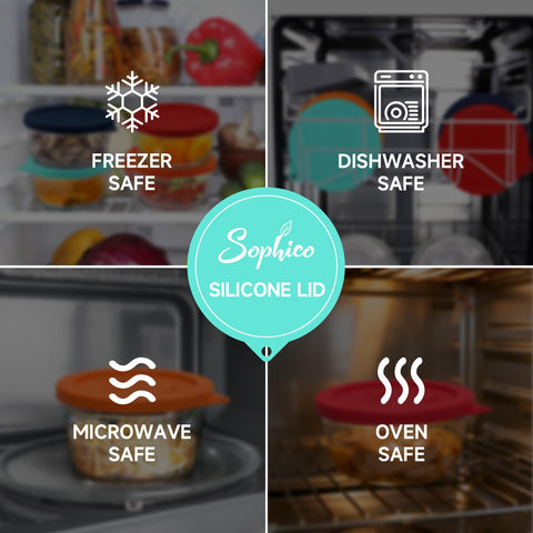 SOPHICO hanging-hole lid design keeps lids organized and dry after washing.