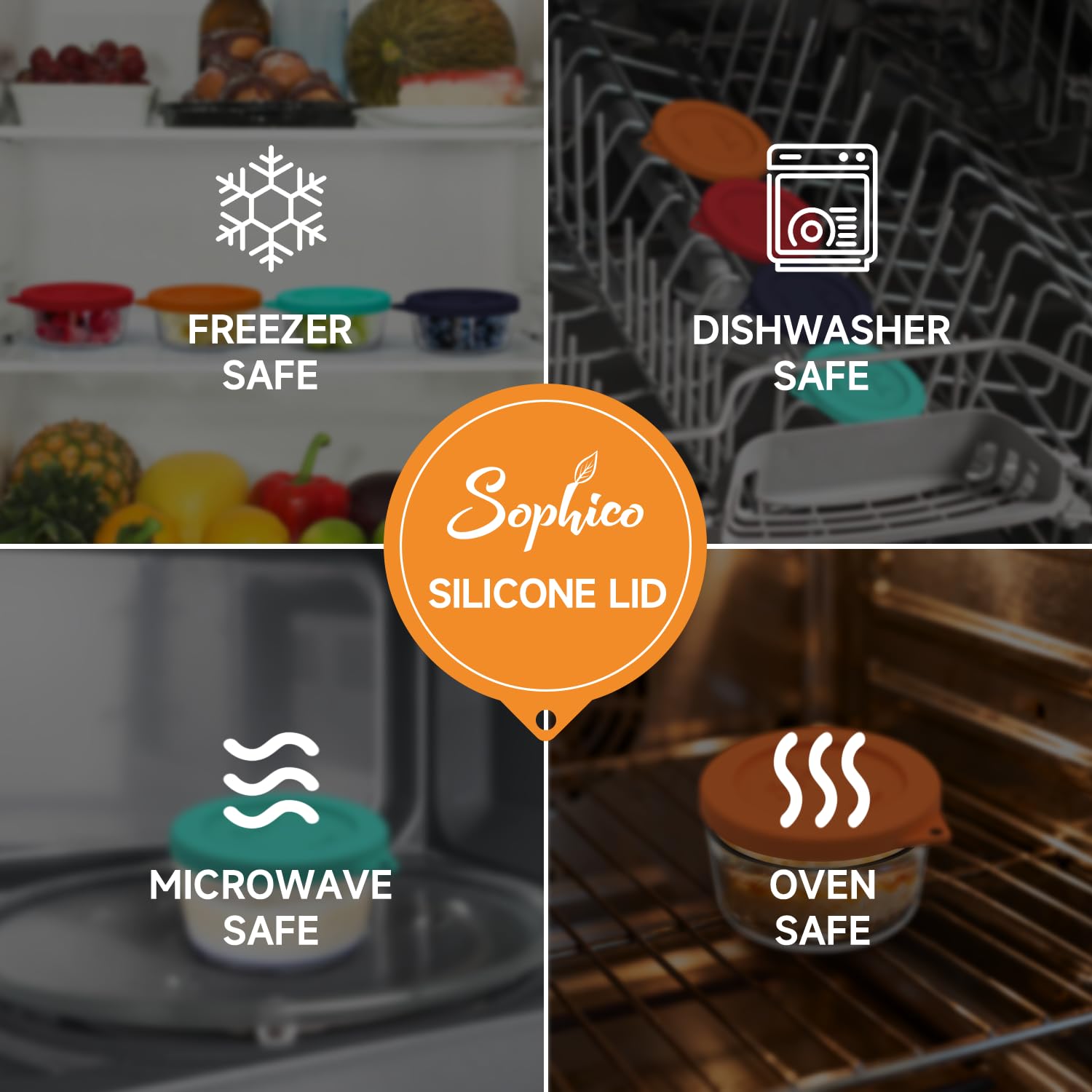SOPHICO lid with hanging hole for easy drying and storage