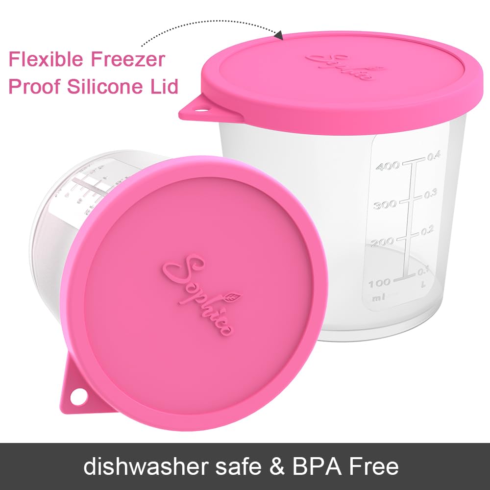 SOPHICO ice cream pint container with silicone lids for easy peel and fresh storage