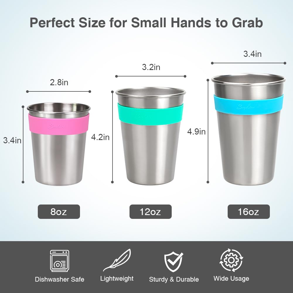 SOPHICO hanging cup on fridge or cooler demonstrates versatile beverage options.
