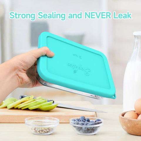 SOPHICO dishwasher safe silicone lid endures heat and cold for easy cleanup