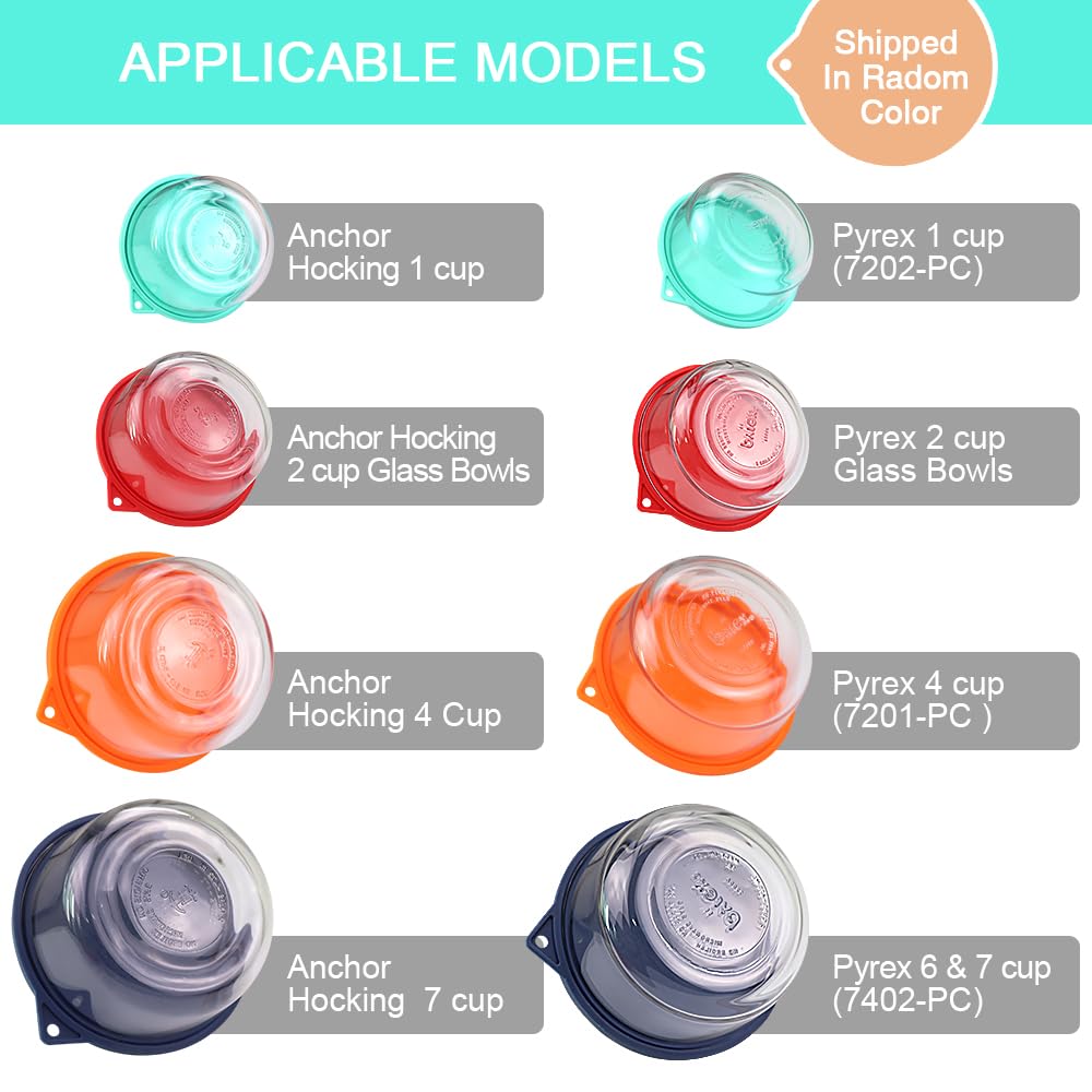 SOPHICO round silicone lid for 2 cup bowls provides leak protection