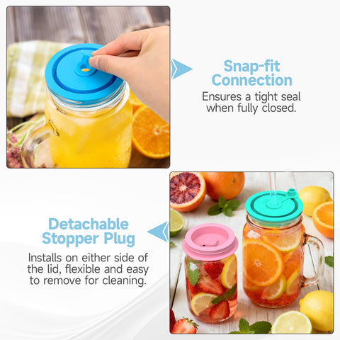 SOPHICO silicone lids come in a mixed-color pack for customizable style.