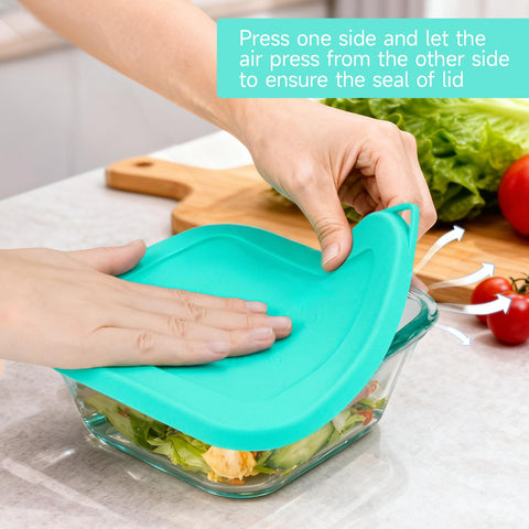SOPHICO reusable lids help minimize waste and keep flavors contained in the fridge.