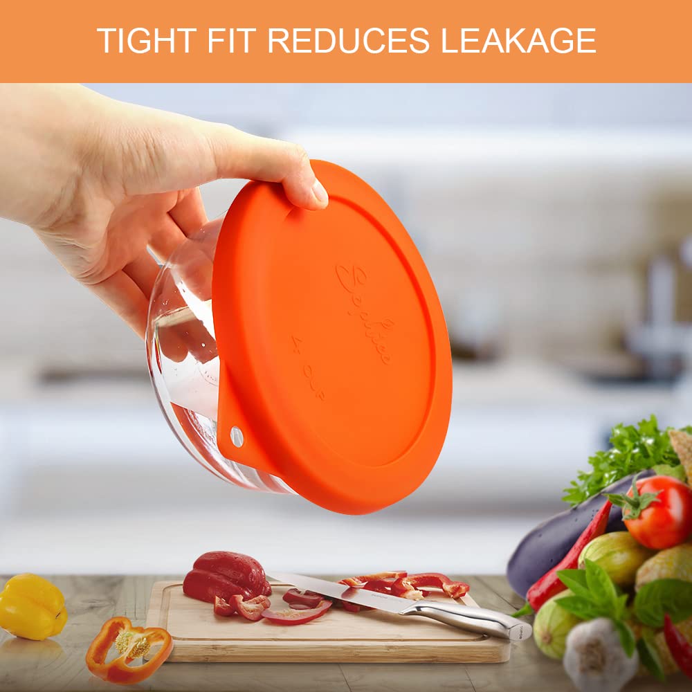 Sophico 4-cup silicone lids enabling quick, mess-free storage