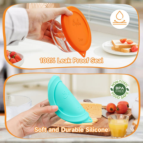 SOPHICO lid with wide temperature range for hot and cold foods.