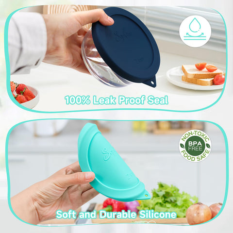 SOPHICO temperature-range silicone lid withstands hot and cold conditions
