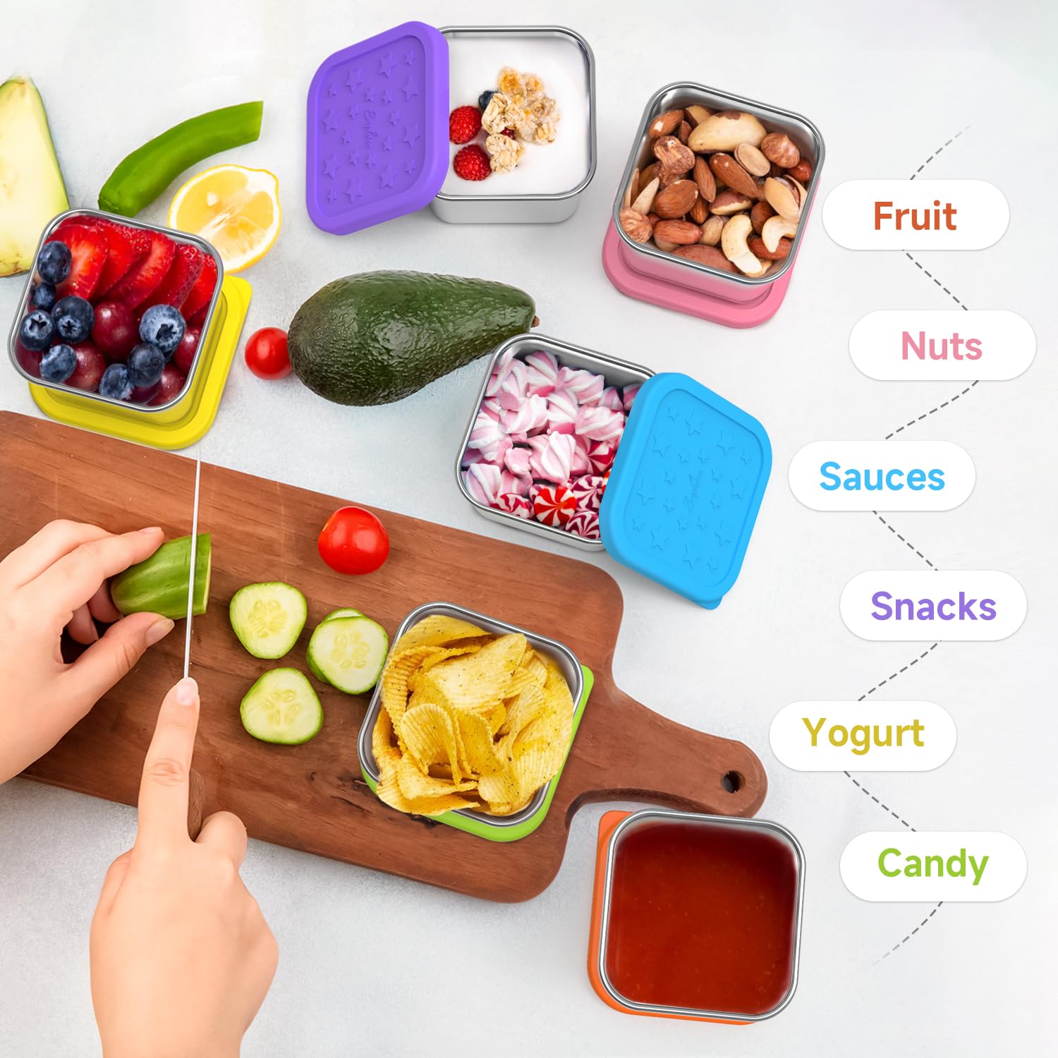 SOPHICO travel and daycare snack containers keep snacks fresh on the go.