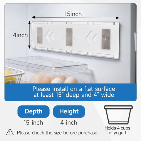 Transparent SOPHICO yogurt holder displaying yogurt containers clearly