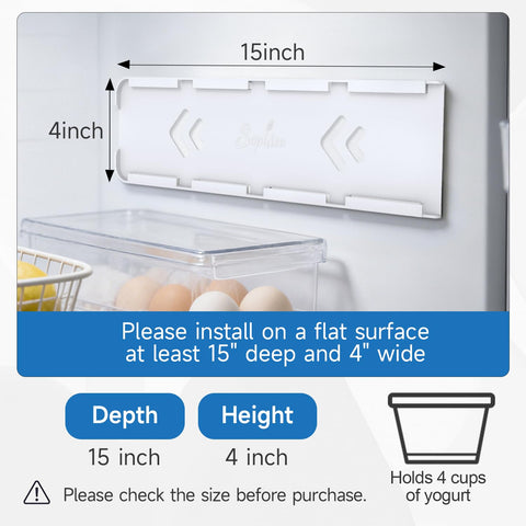 SOPHICO adhesive-tapes close-up demonstrates secure fridge installation
