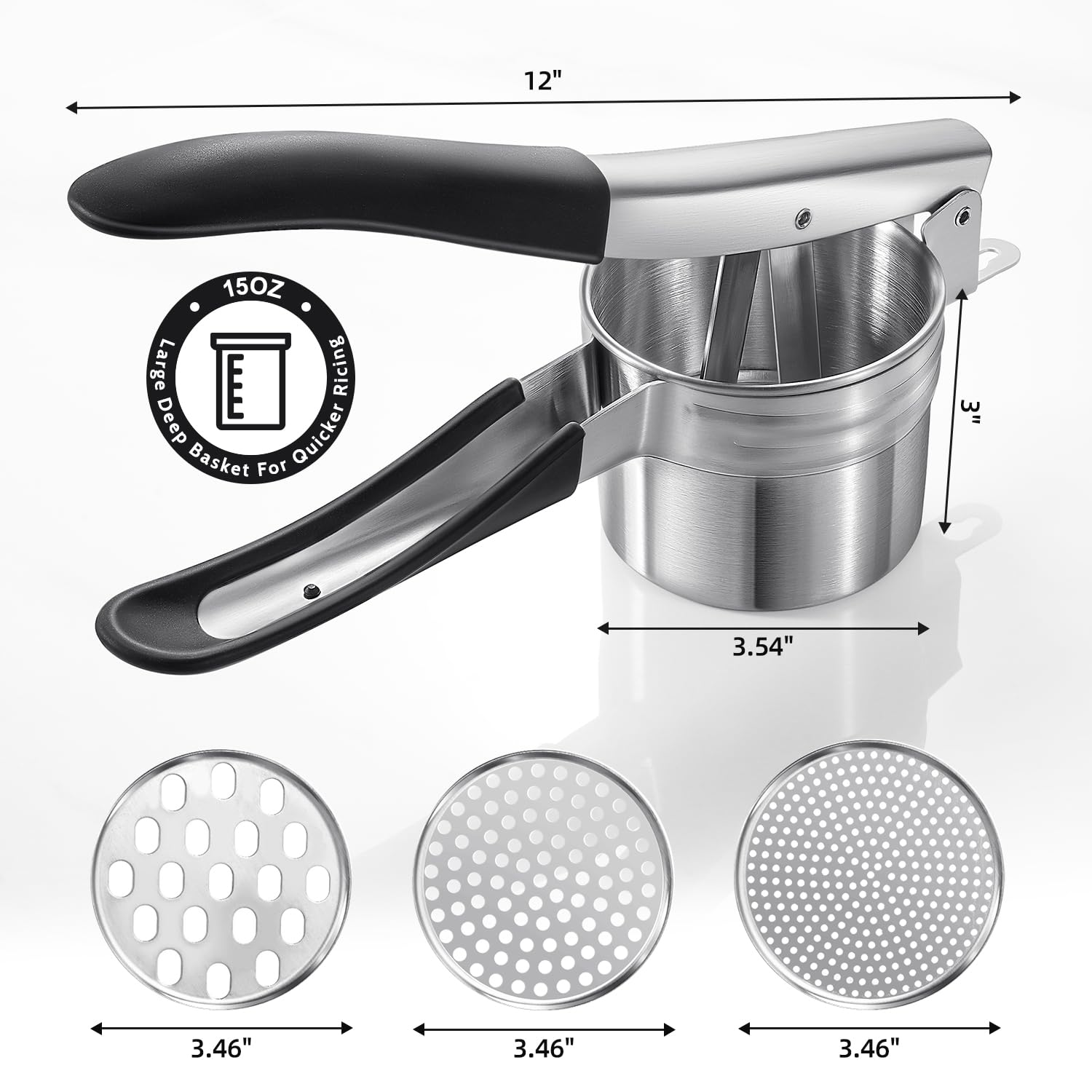 Sopito ricer helps create light, fluffy textures from boiled potatoes.