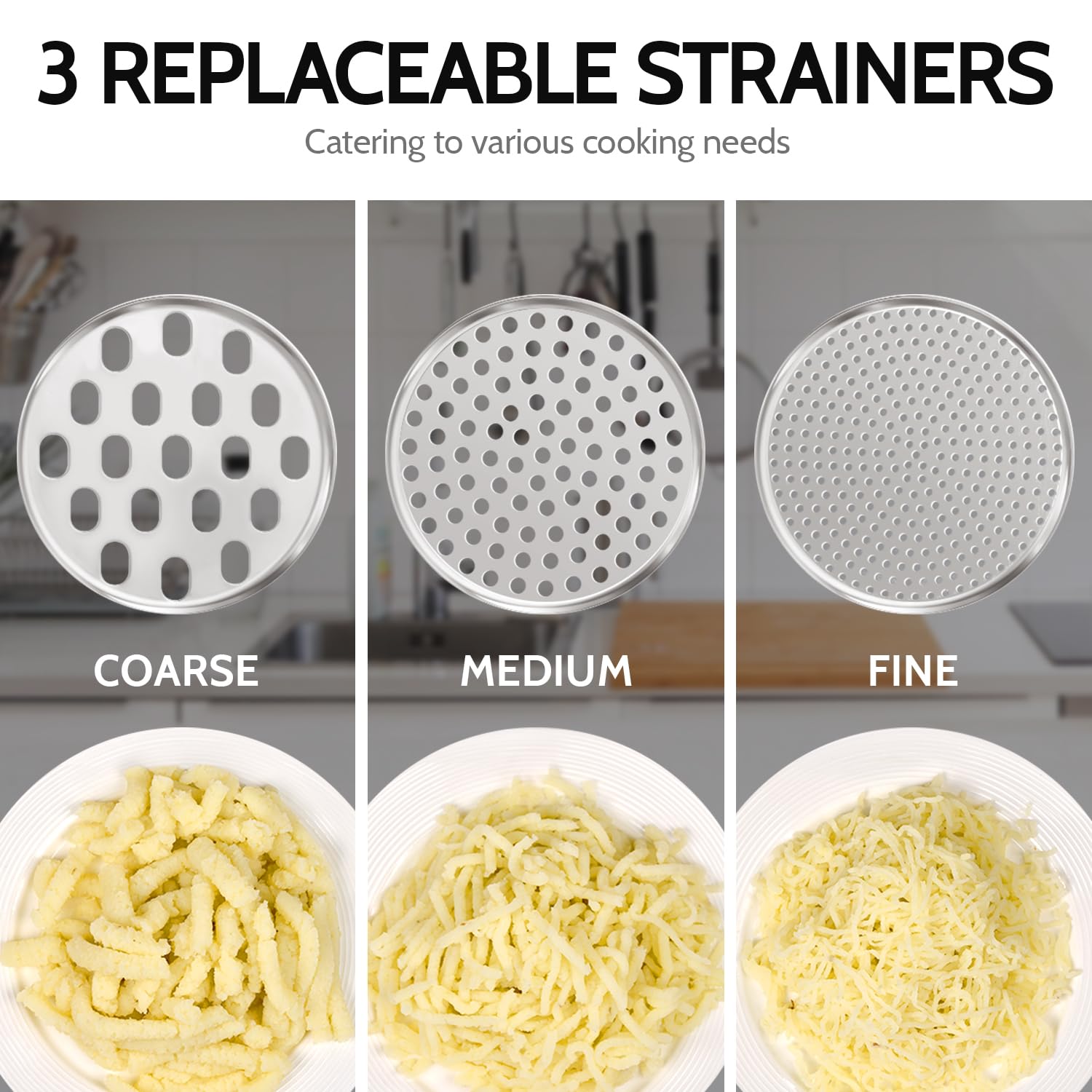 Sopito 12-inch ergonomic handle enables easy, comfortable mashing.
