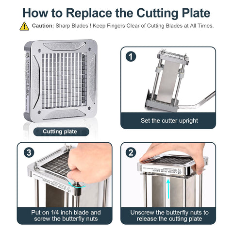 Sopito French Fry Cutter restaurant-grade blade delivers reliable performance