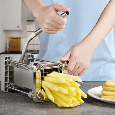 Sopito fries cutter with 3/8-inch blade for precise fry sticks.