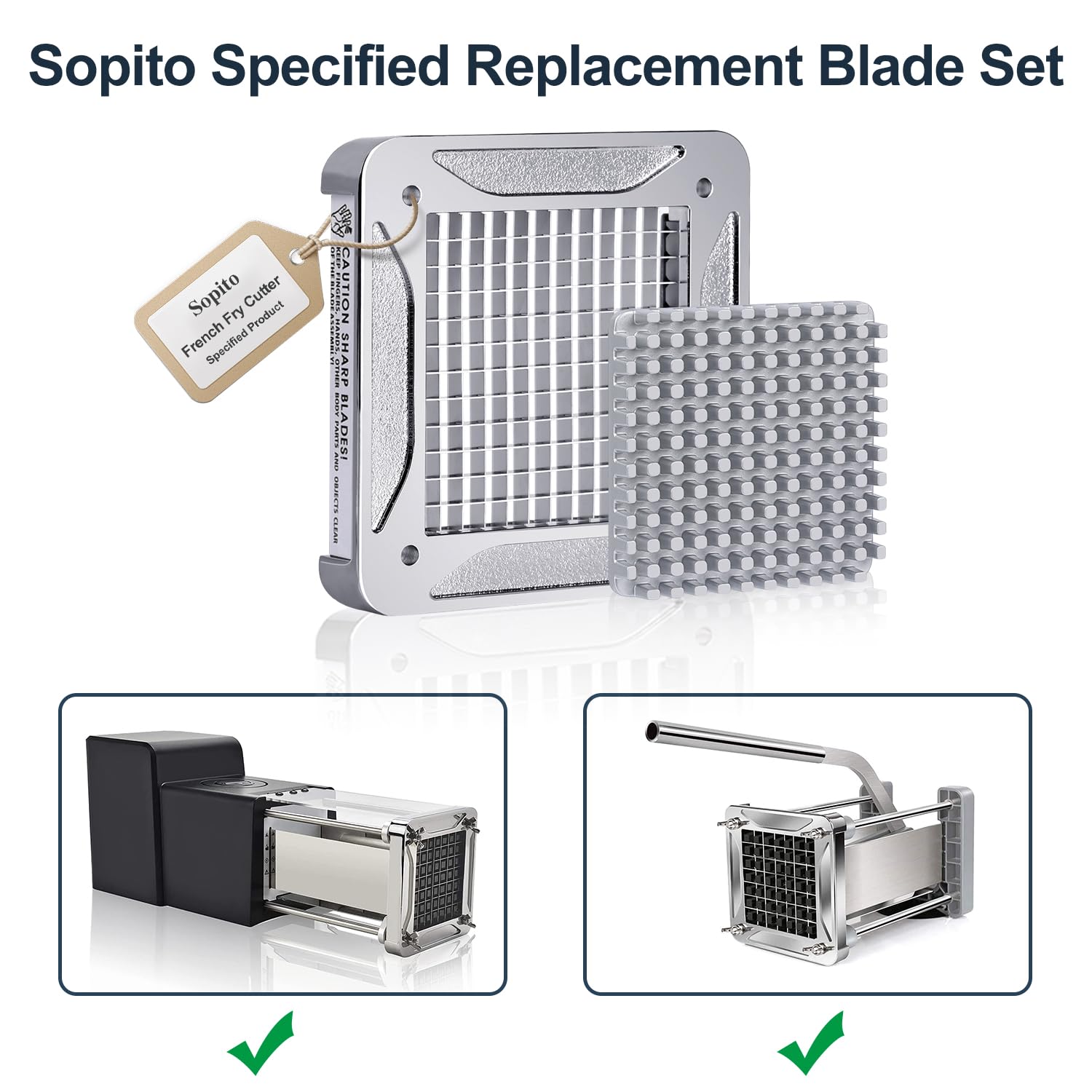 Sopito fry cutter attachment install demonstrates quick upgrade.