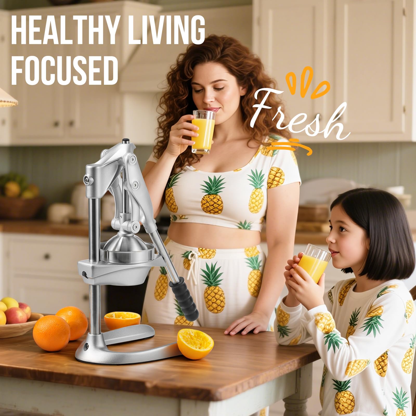 Sopito large-capacity-juicer fits most oranges for efficient batches