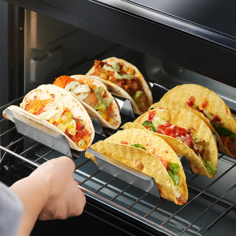 Sopito oven-safe taco tray handles bake, grill, and serve.