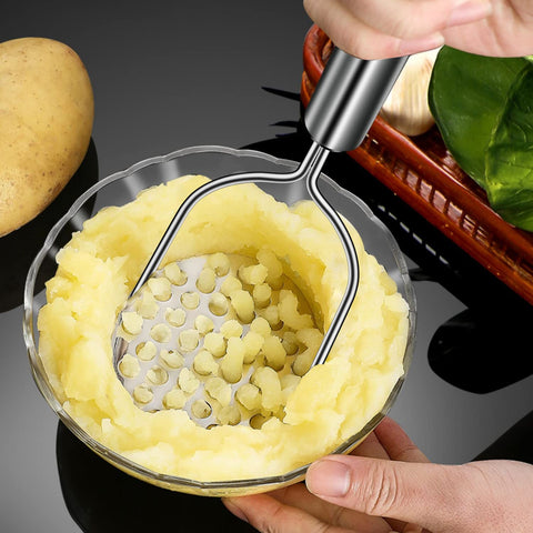 Sopito round-hole ricer masher for silky, refined potato texture.