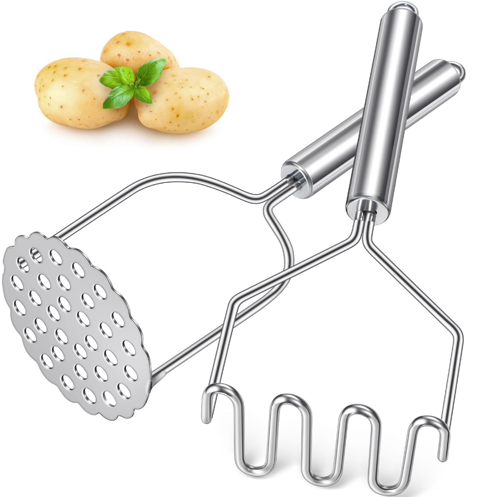 Sopito two-pack wavy design masher for quick chunky potato mashes.