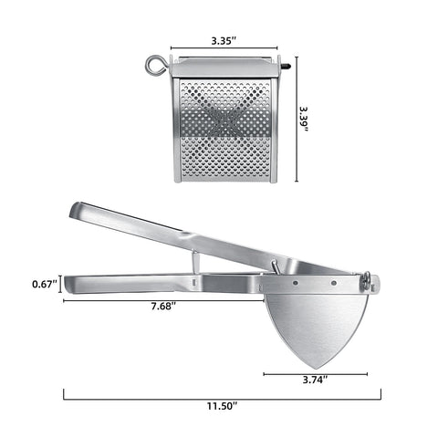 Sopito potato ricer lifetime-guarantee conveys lasting confidence for kitchen tools.