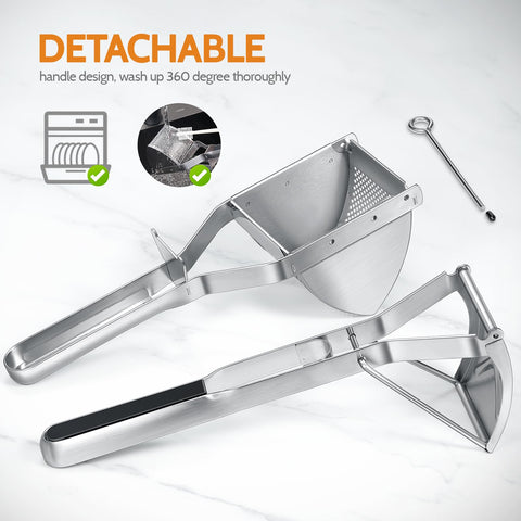 Sopito potato ricer multi-tool supports gnocchi, cauliflower rice, and soft foods.