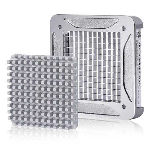 Sopito replacement blade for V6 shows precise 1/4-inch fry cuts.