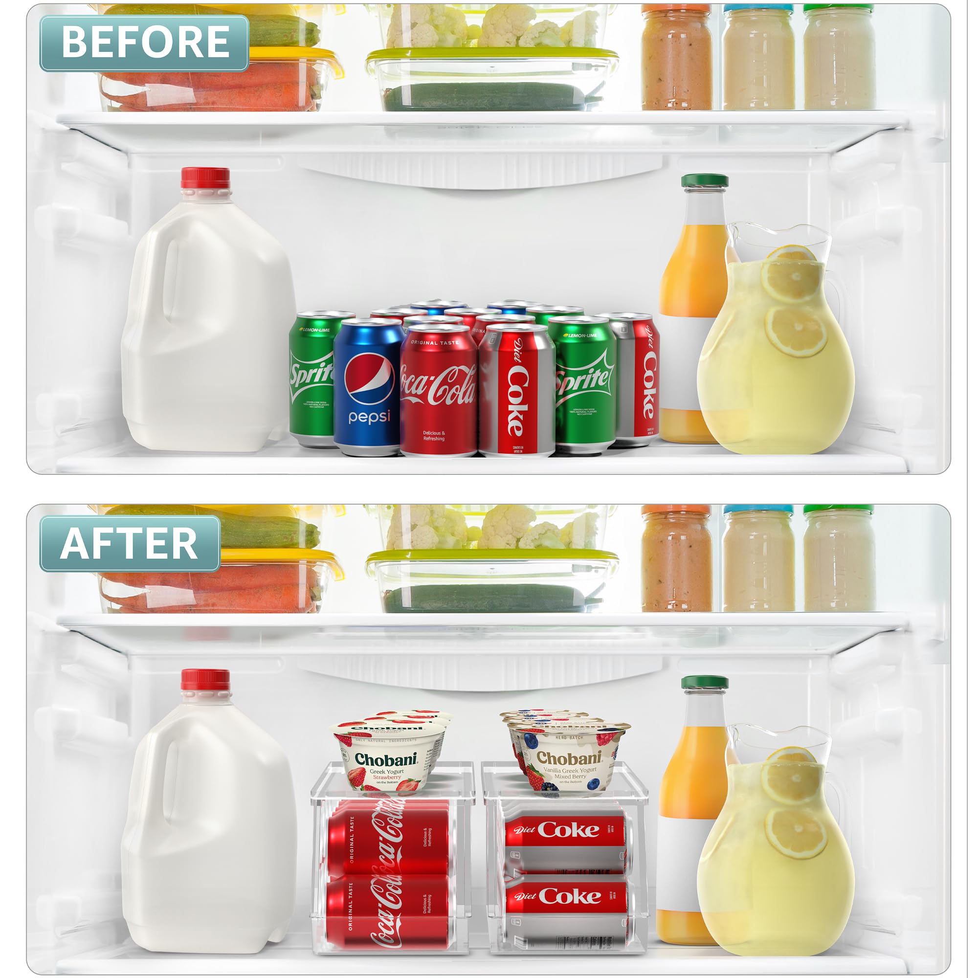 Sorbus 12-can-per-bin storage keeps beverages ready for gatherings