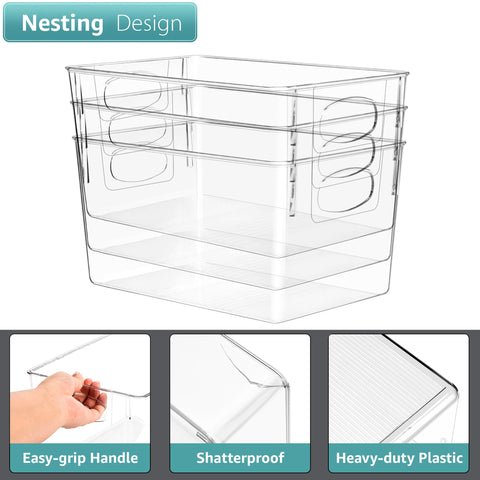Sorbus BPA-free clear bin for drawers keeps items protected and organized.
