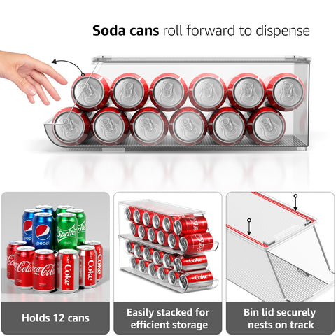 Sorbus BPA-free clear design bin highlights durable, safe drink storage