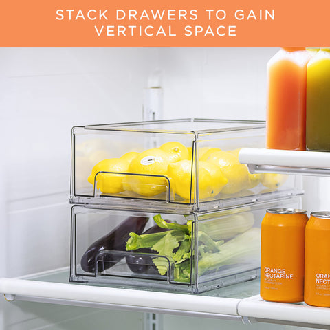 Sorbus easy-clean clear drawers simplify wiping spills and maintenance