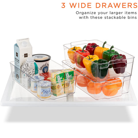 Sorbus Egg Drawer holds 14 eggs for organized breakfast prep