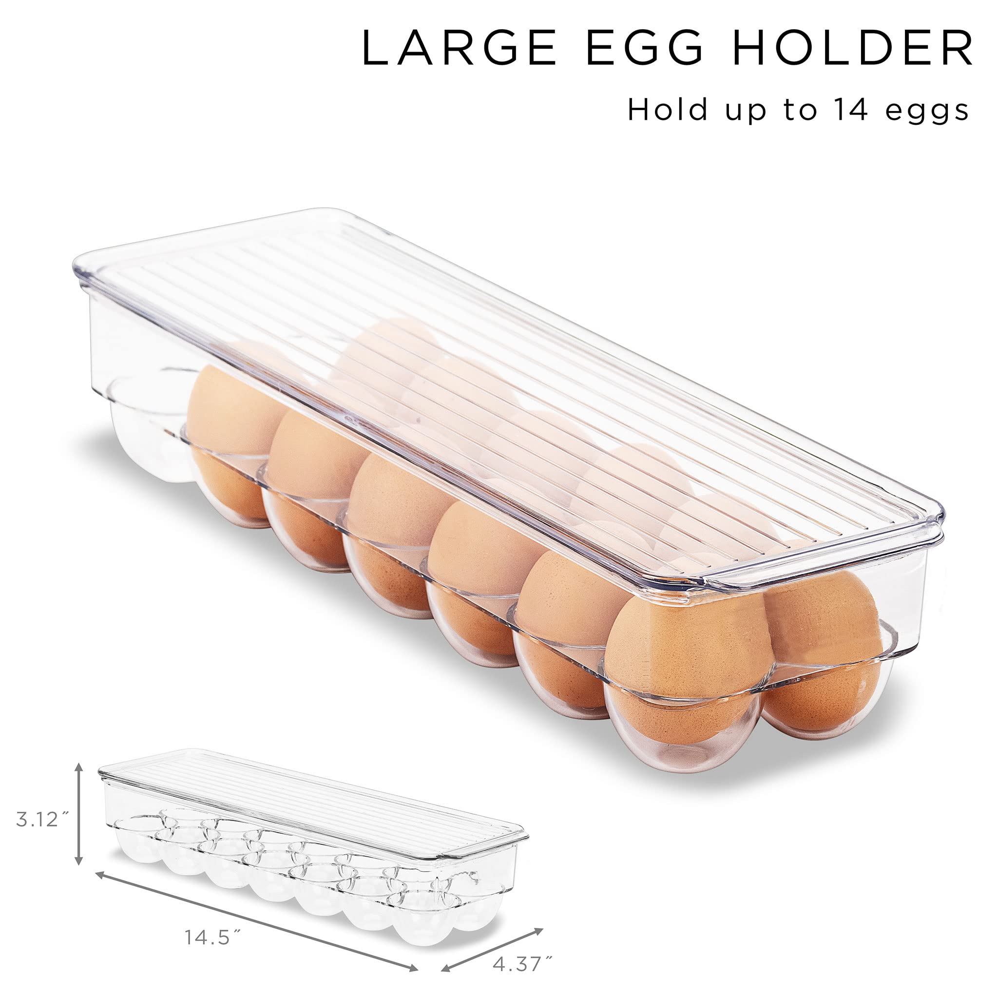 Sorbus narrow fridge bin ideal for herbs or small items