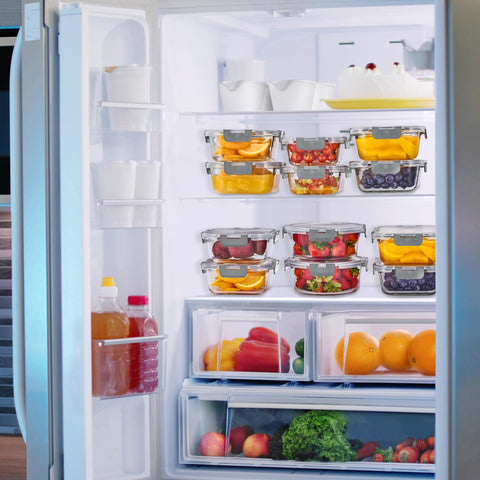 Sorbus oven-safe glass containers for easy reheating and storage.