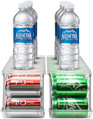 Sorbus Soda Can Organizer 4-pack setup for organized kitchen storage.