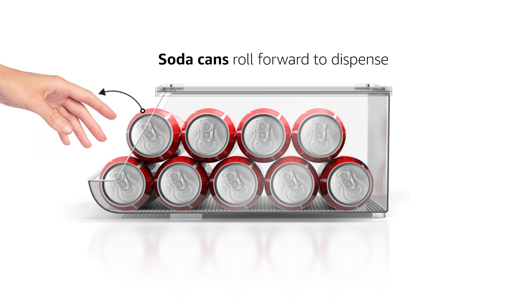 Sorbus soda can organizer with clear design for fast visibility and easy access.