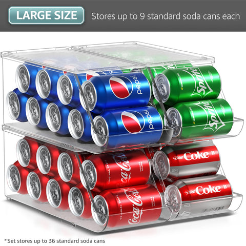 Sorbus soda can organizer showing nine-can capacity for organized storage