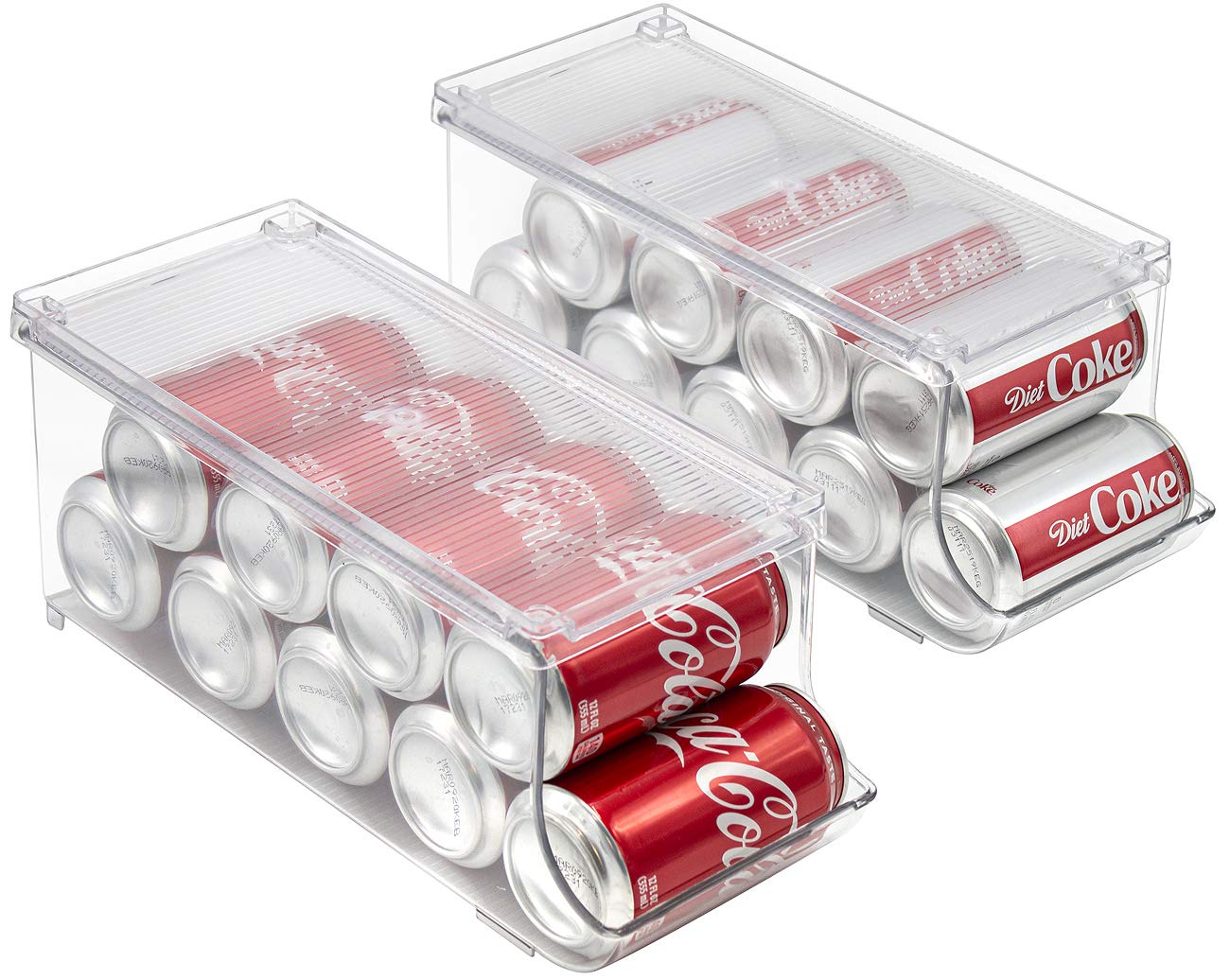 Sorbus soda can organizer stackable design maximizes vertical fridge space