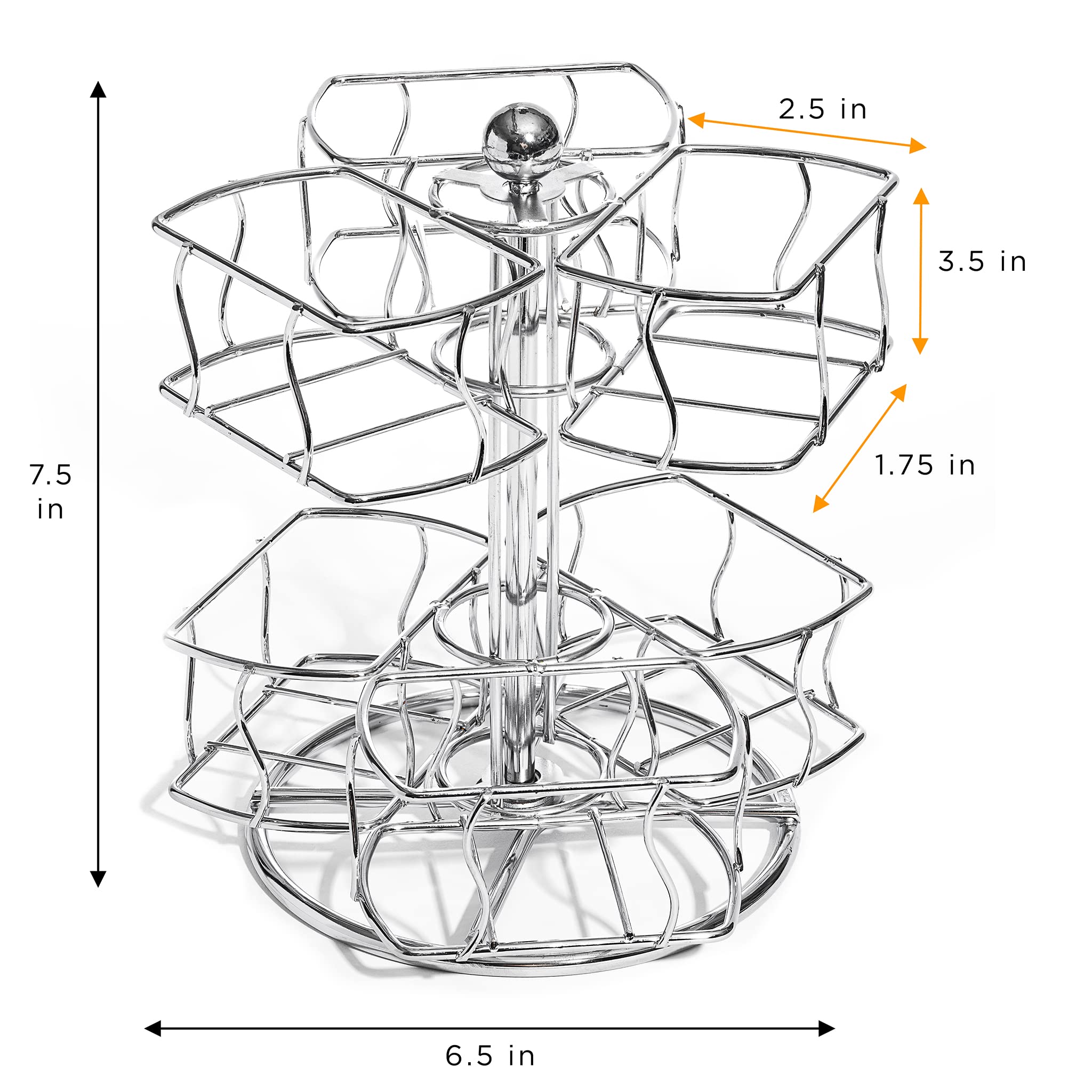 Sorbus rotating mechanism enabling quick tea selections.