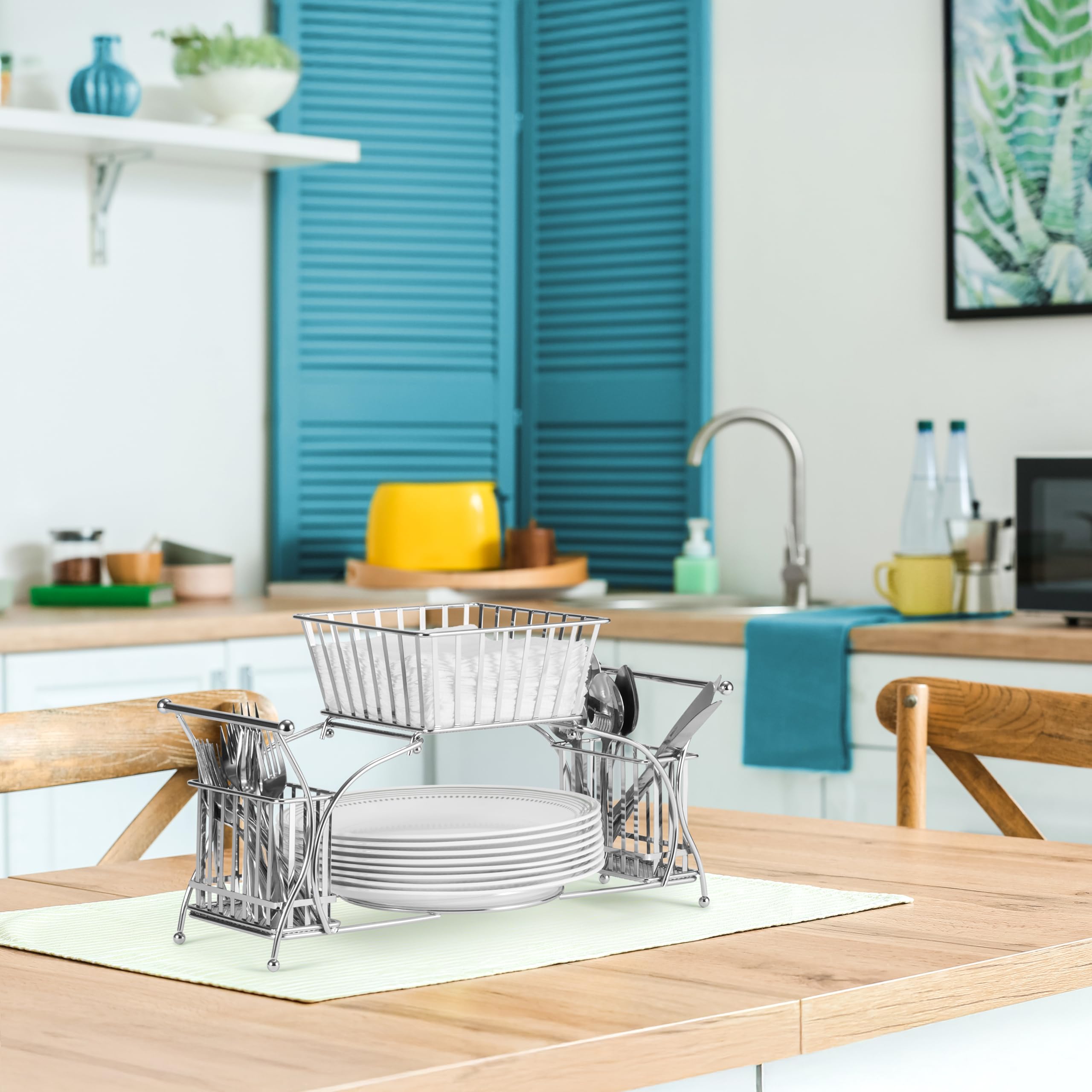 Sorbus Utensil Caddy buffet-setup facilitates organized serving at gatherings.