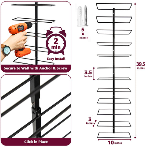 Sorbus wine rack holds standard bottles securely, ideal for a home bar