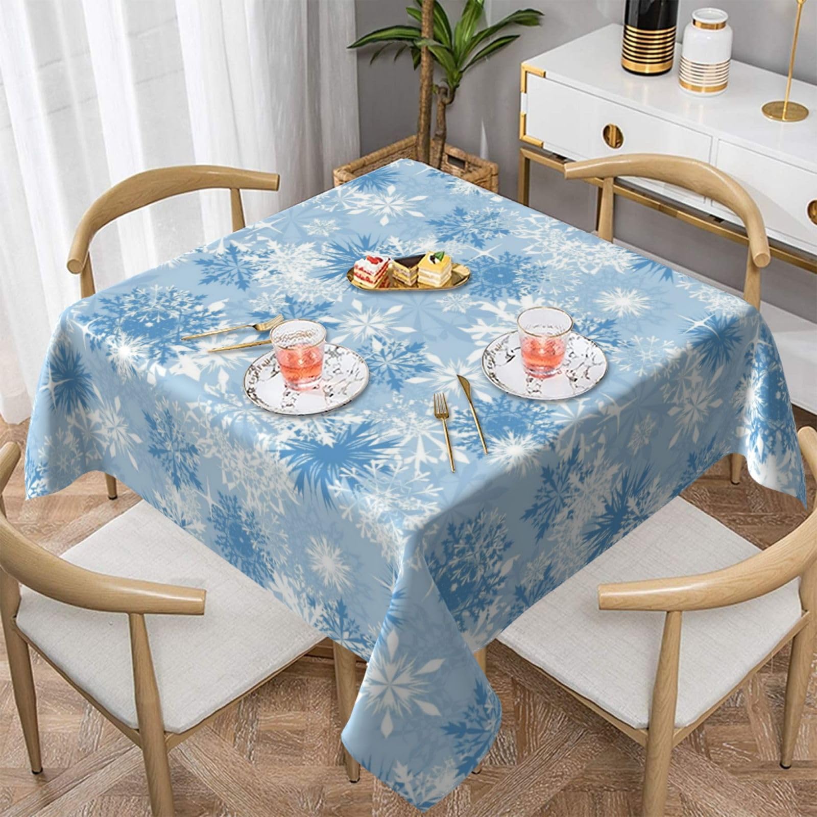 Sorktse polyester tablecloth close-up showing soft, durable fabric.