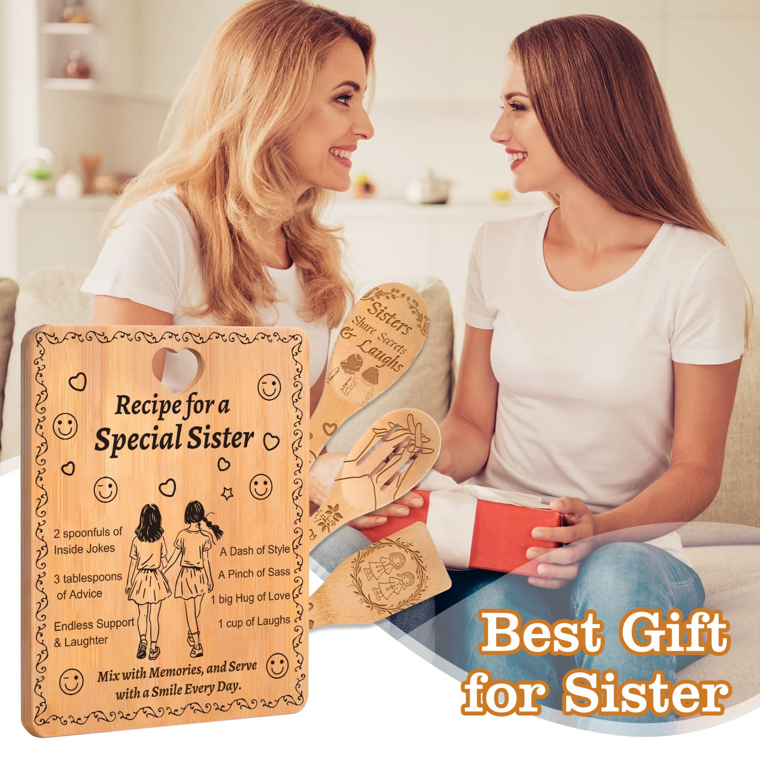 Sornivra best-friends-better-sisters engraved utensils ready for practical gifting