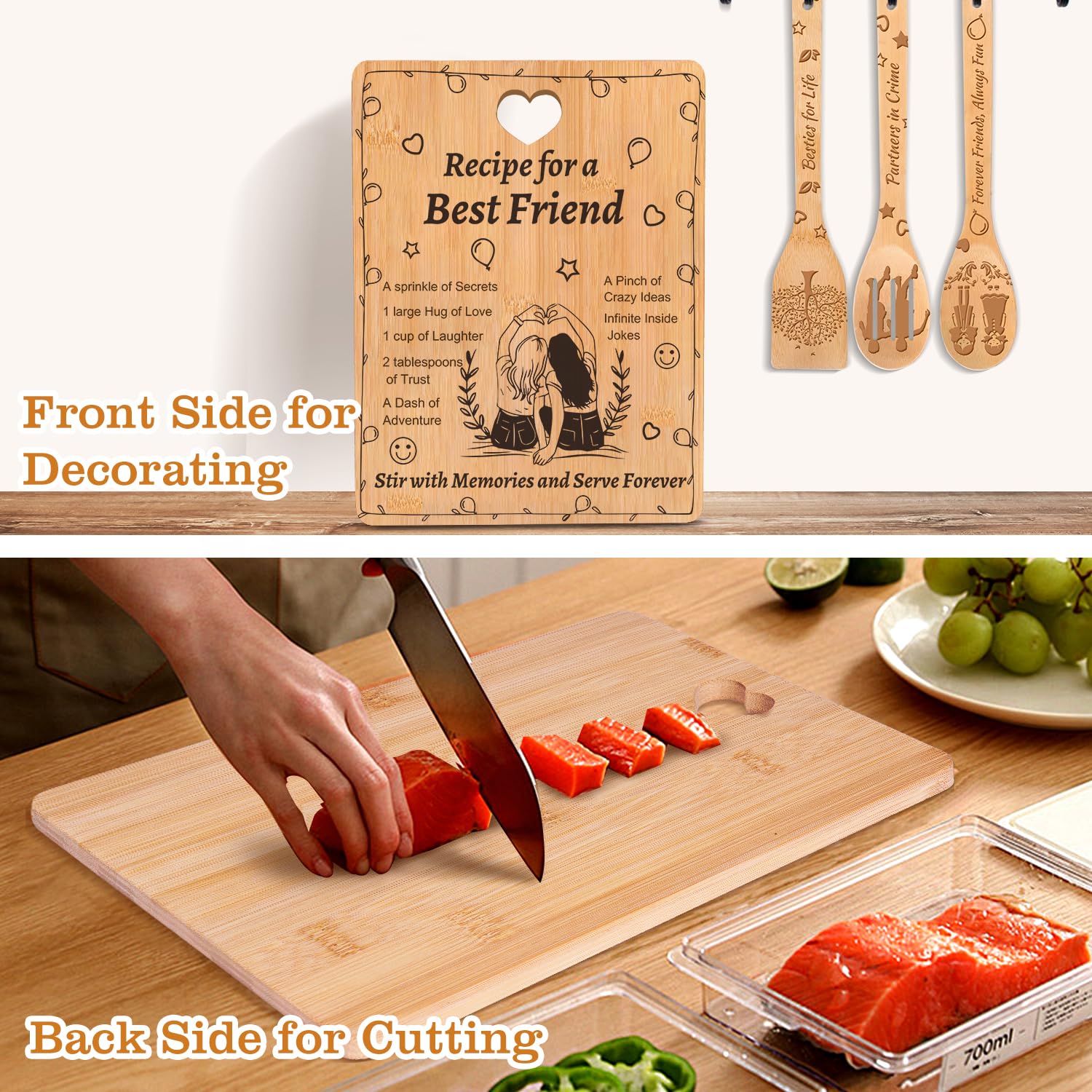 Sornivra engraved ladle included for cooking with friends
