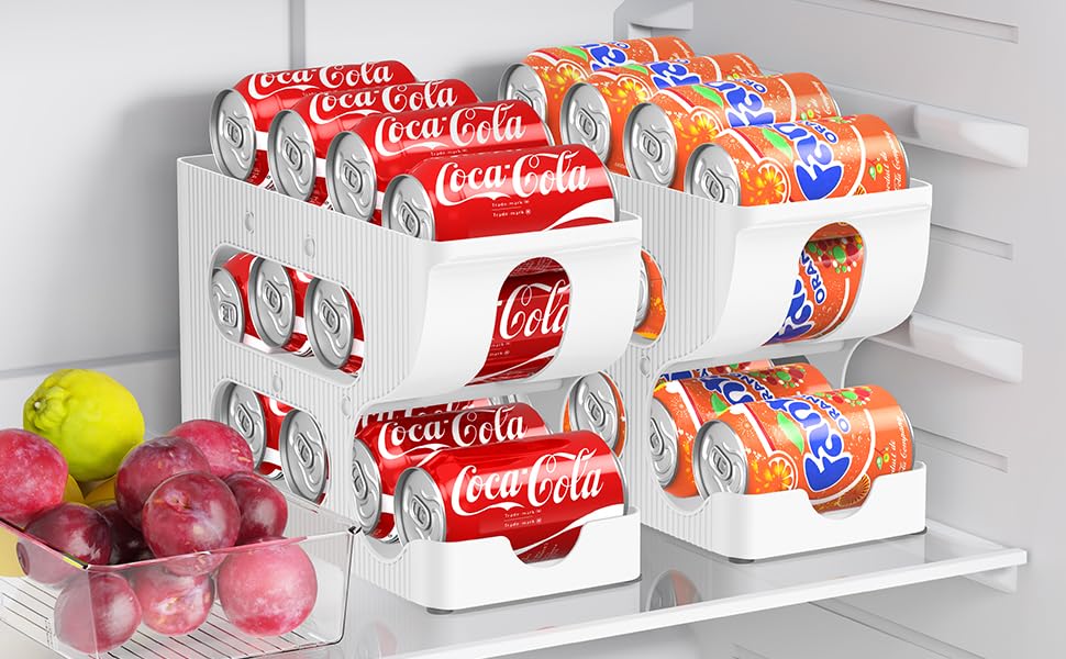 Clear view of cans ready for next use.