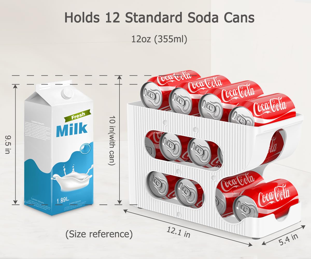 Compact dimensions fit narrow fridge compartments and cabinets.