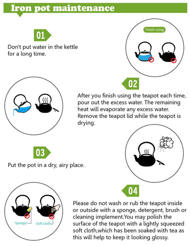 Sotya cast iron teapot pour spout design aids steady pouring.